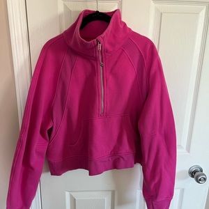 Lululemon Scuba, 1/4 zip crop.